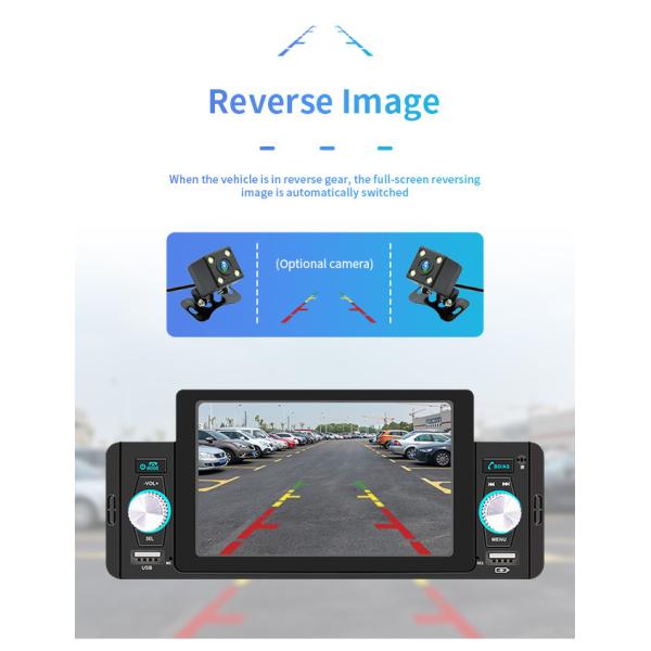 Bluetooth Music Android Car Mount Tablet 1 DIN 5 Inch Screen