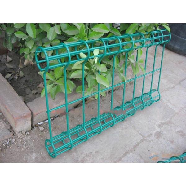 Double circle garden fence ,Double Ringed Mesh Fence Panels ,Powder Coated