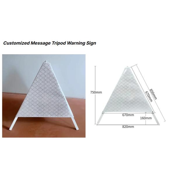 High Visibility Emergency Warning Sign Traffic Portable Folding ODM 700mm