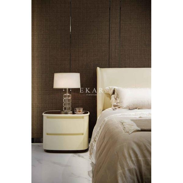 Hot sale faux leather bedside table W001B11