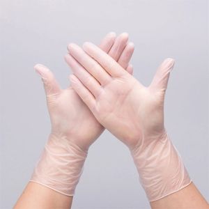 Hospital Disposable Protective Gloves , Disposable Powder Free Vinyl PVC Gloves