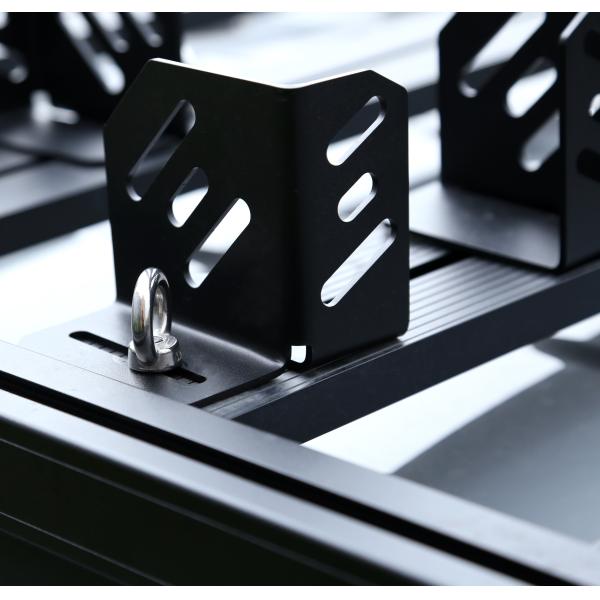 Black 102*100*103mm 4x4 Vehicle Exterior Accessories Metal Parts Drum Holder Oil Drum Bracket