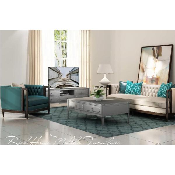 Customized project furniture for Hotel and Villa room used Oak wood seating fabric sofa chairs