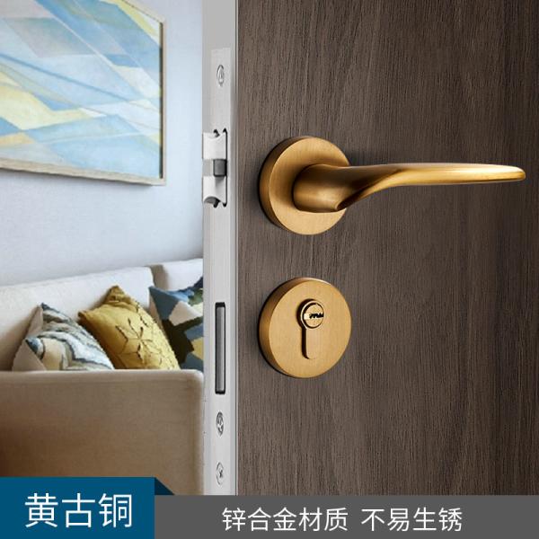 Zinc Alloy Split Mortise Door Lock Handle Set For Bedroom Entry Door