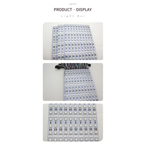 Bright Patch 5050RGB LED Hard Strip DC 12V 60 Colorful Lights