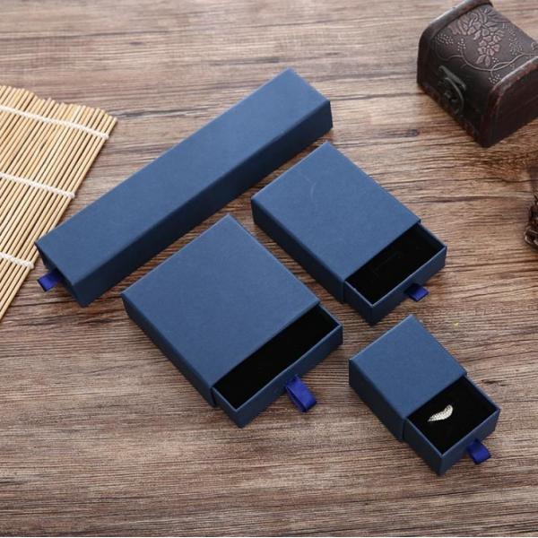 Cardboard Rigid Ring Earring Necklace Jewelry Watch Gift Box Custom Printing