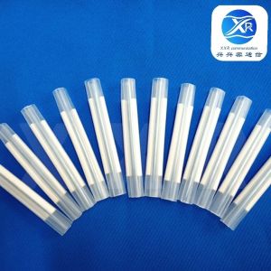 China Transparent Fiber Optic Cable Protection Sleeve Double Steel Rod on sale