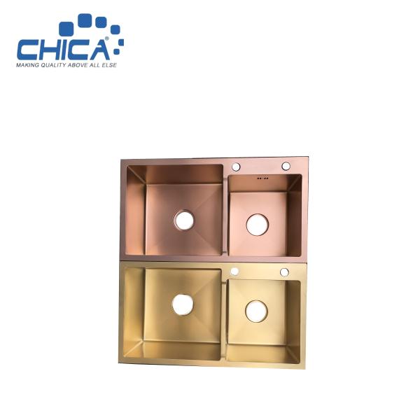 Luxury Stainless Steel Kitchen Sink Hot Sale Kitchen Sink Double Bowl Topmount Kitchen Sink