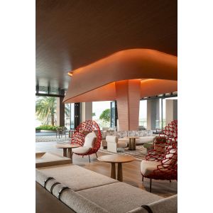 Cheap High Temperature Resist Villa Furniture Creative Restaurant MDF Bench Seating wholesale