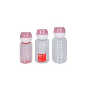 Flower Pump 100 200 300ml PET Nail Polish Remover Bottle