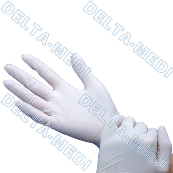 L Size Finger Textured Latex Examination Gloves For Laboratory
