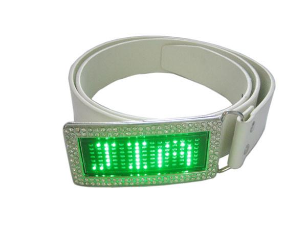 Quality Digital scrolling LED diamond message belt buckle for sale