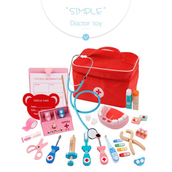 Doctor 17cm Wooden Miniature Kitchen Set Pretend Play