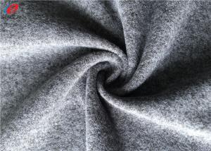 Cheap Garment Cloth Marls Melange Knit Fabric For Polyester Grey Brushed Sweater wholesale
