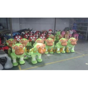 Cheap plush toy animal ride machine battery operated toy car wholesale