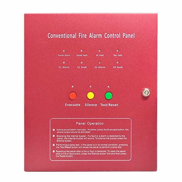 AC90-270V Fire Alarm Control Panel 4 Zone 8 Zone 16 Zone With Conventional Smoke Alarm