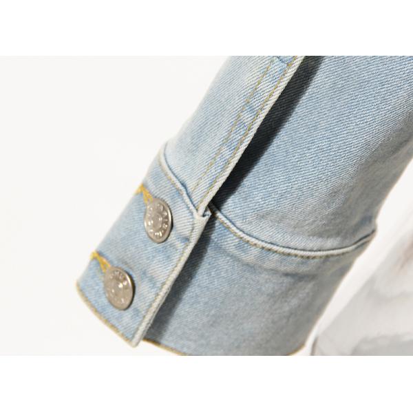 Female Short Casual Sleeve Jean Jackets Denim Cropped Jacket Hot Girl Fashionable Breathable Retro Long