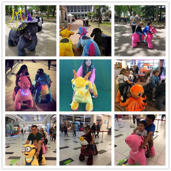 Hansel amusement park children ride on electric toy animal scooter