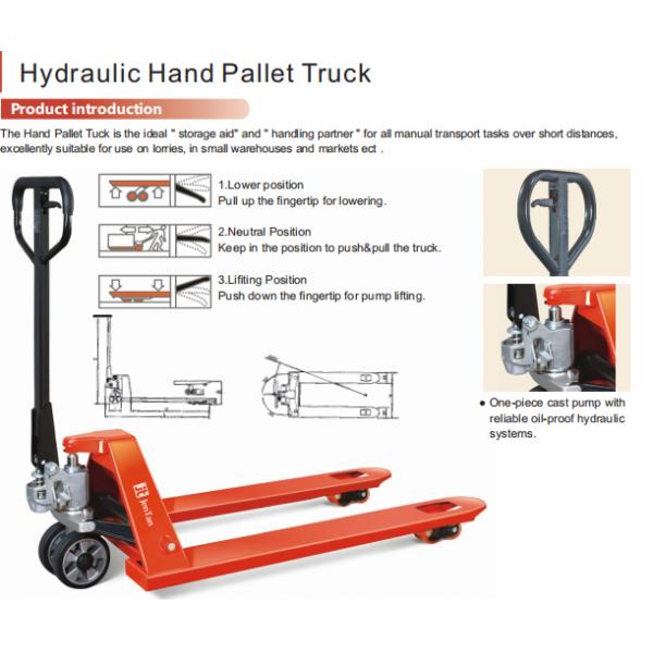 Experience Smooth and Easy Material Handling with JTHT-B Hydraulic Hand Pallet Truck Transport Trolley