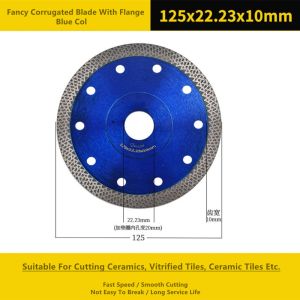 Buy cheap Circular Blue 5 Inch Diamond Cutting Disc Metal Sintered from wholesalers