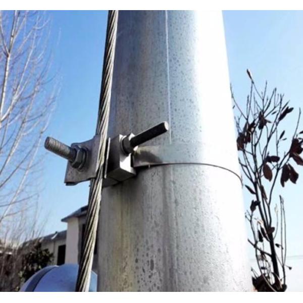 SS Hoop 100lbs Down Lead Clamp For ADSS / OPGW Cable