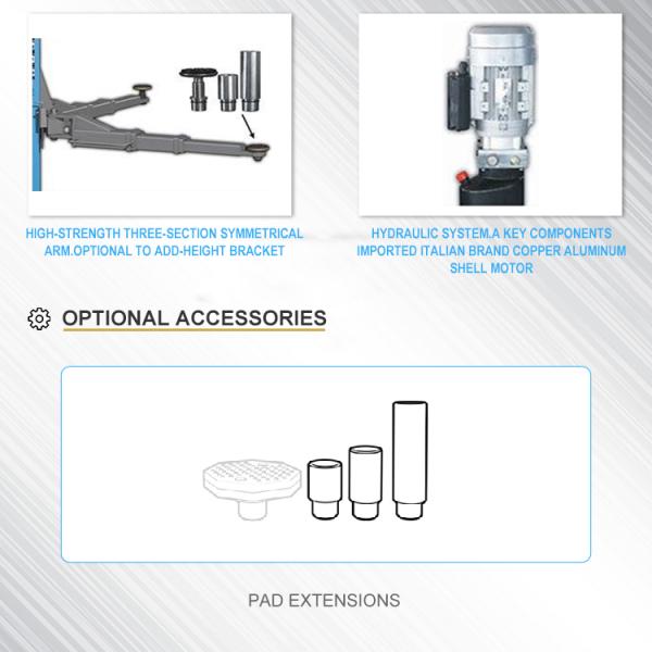 Auto Garage Equipment 2 Post Hydraulic Car Lift