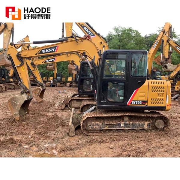 Hydraulic Valve Original Isuzu AU-4LE2X Engine Sany Used Excavator SY75CPro 7.5 Ton