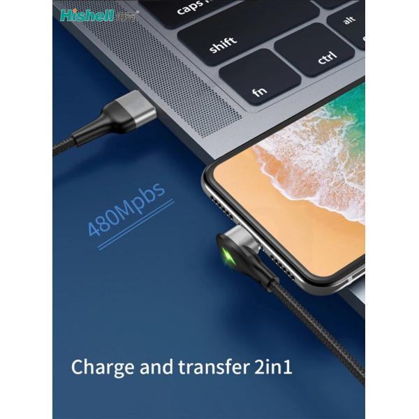 Multicolor 3A USB Magnetic Data Cable , Antiwear Magnetic Cell Phone Cords