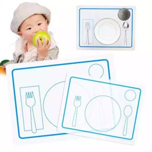 Cheap Washable Feeding Baby Silicone Placemat Food Grade Customized Logo Printing wholesale