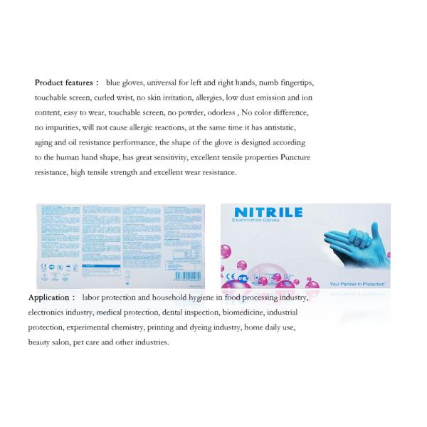 Manufacturers Disposable Nitile Examination Gloves, Powder Free, Non Latex Gloves
