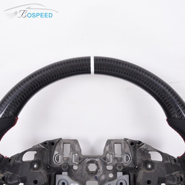 Ford Gloss Perforated Steering Wheel Carbon Fiber Alcantara Wheels