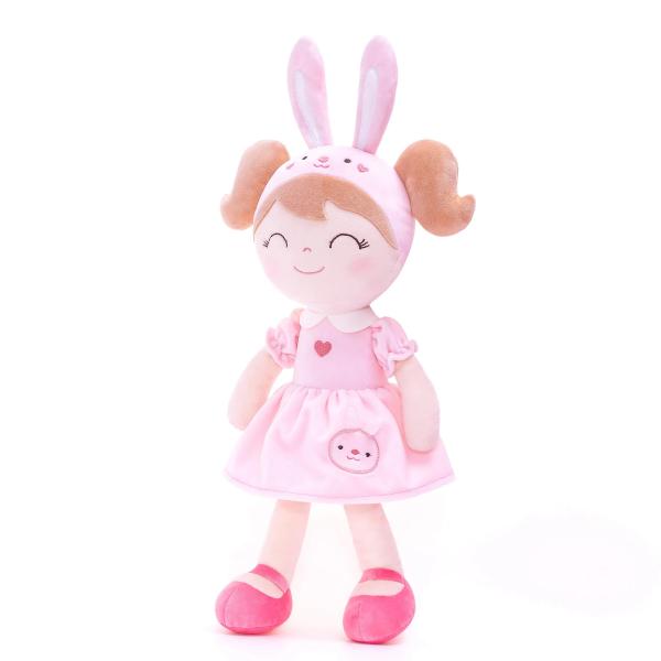 Lovely Girl Dressing Anime Plush Toys PP Cotton Filler 25cm For Gifts