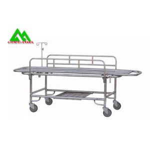 Cheap Stretcher Hospital Bed With Wheels Emergency Room Equipment Stainless Steel wholesale
