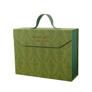 Lovely Carrying Paperboard Birthday Gift Box Rectangle Shape