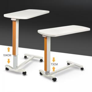 China Mobile Hospital Medical Furniture ABS Wooden Hydraulic Lifting Dining Table With Pulley on sale