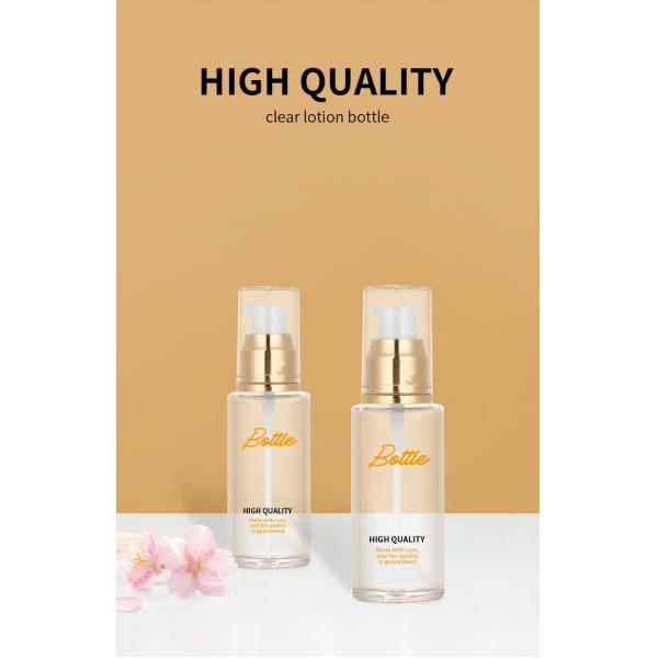 50ml Empty Frosted Glass Lotion Spray Bottle With Pump Cosmetic Packaging