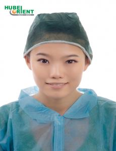 China OEM Disposable Non Irritating SMS Non Woven Nurse Cap With Ties on sale