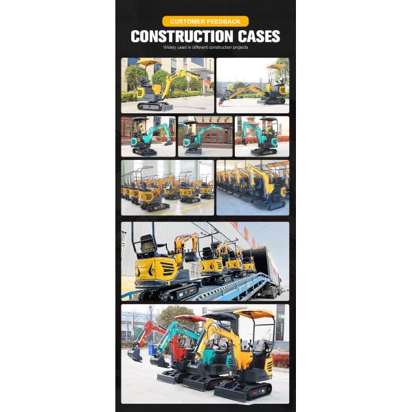 Multipurpose 1.2 Ton Hydraulic Compact Excavator Small Earth Moving Equipment