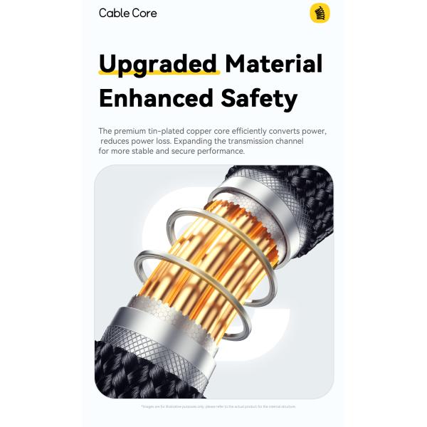 ESSAGER ES-X66 Spring Style Cable 100W 88W 7A USB Type C to USB Cable