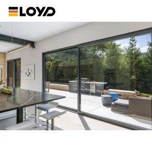 Soundproof Aluminum Sliding Door Left / Right Opening Direction