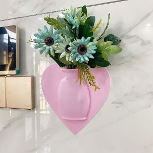 Cheap Removable Electronics Silicone Case Flower Vase Detachable Wall Mounted wholesale