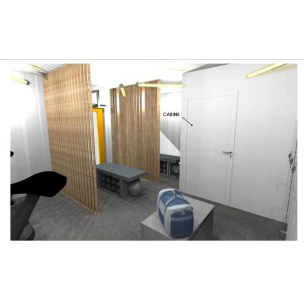 Gym 3D 20gp Prefab Storage Container Homes