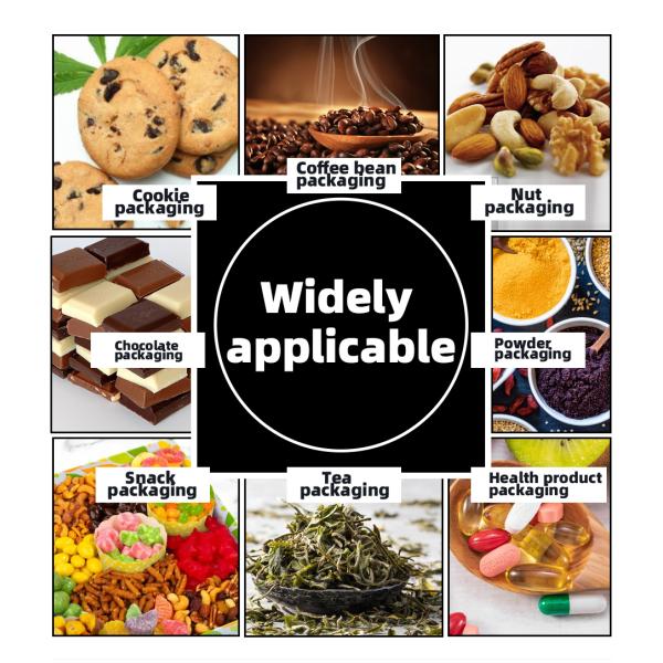 Reusable Ziplock Stand Up Pouch Composite Bag for Coffee/Tea, Oxygen & Light Barrier Packaging