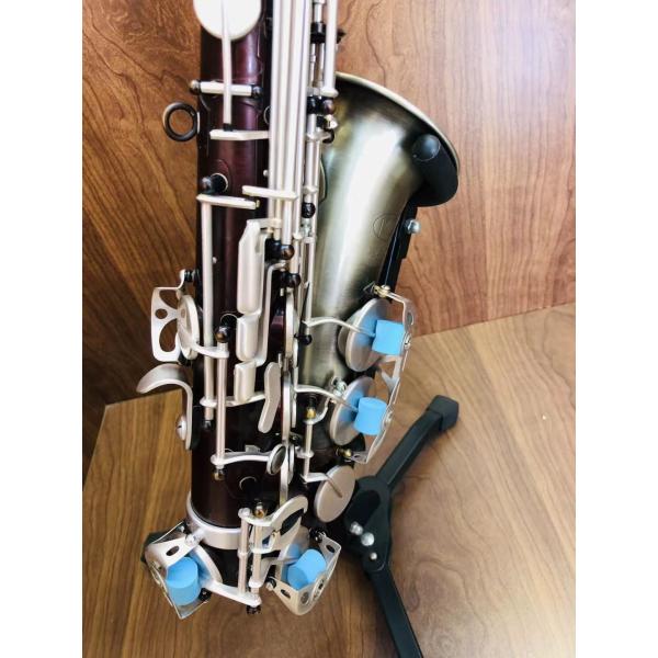 Baritone Saxophone customise making available bari sax matt black nickel plated gold keys with case Class gold brass a