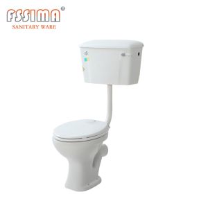 Cheap High Efficiency Dual Flush 2 Piece Toilet Bowl Elongated 470x360x400mm wholesale