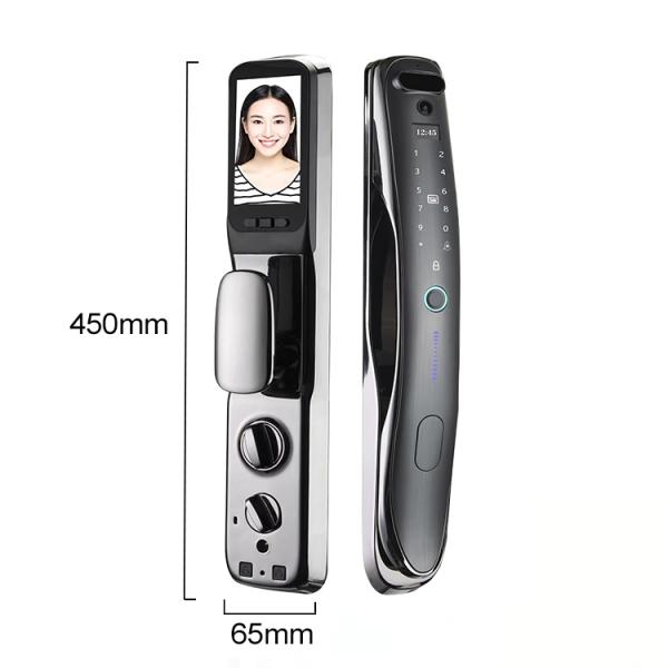 Fully Automatic 3D Face Recognition Smart Lock Fingerprint Password Door Lock for Apartment