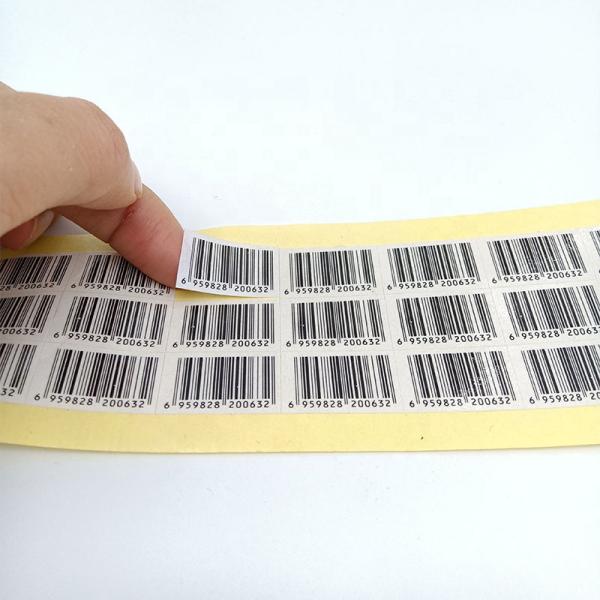 Eco Friendly Waterproof Qr Code Stickers , Custom Vinyl Self Adhesive Stickers