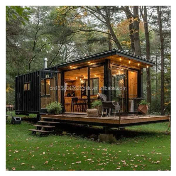 Outdoor 40ft or 20ft Modern Design Expandable Container Home Prefab Residential Prefabricated Tiny House for Living Steel Material
