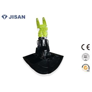 China CAT312 Excavator Hydraulic Rotating Grab Clamshell Bucket Double Cylinder on sale
