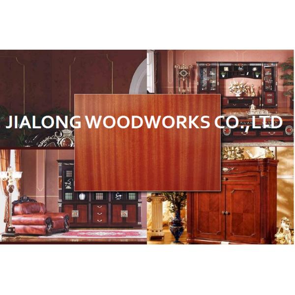 Straight Grain Natural Sliced Sapele Wood Veneer Plywood Sheets